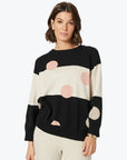 CLARITY-  Moonlight Knit Pink Spots -  Black