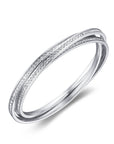 MYJS Trinity Interlocking Eternity Crystal Bangles |3-1042-R
