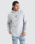 NENA AND PASADENA Eight Rank Dual Curved Hoodie Grey Marle
