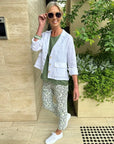 GORDON SMITH-  Danielle Linen Jacket-  White