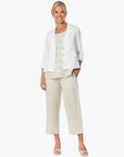 GORDON SMITH-  Danielle Linen Jacket-  White