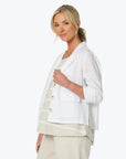 GORDON SMITH-  Danielle Linen Jacket-  White