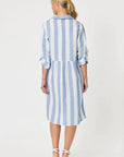 GORDON SMITH- Hamptons Stripe Dress.  Blue/White