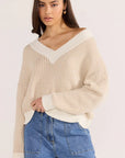 MINK PINK MEGAN V-NECK SWEATER