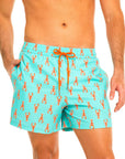 TOLU - Green Lobsters Men's Swim Shorts