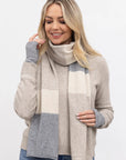 NATIVE WORLD MERINO POSSUM SCARF NATURAL/ GREY