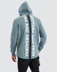 NENA AND PASADENA. GOBLIN BLUE DUAL CURVED SWEATER