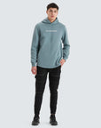 NENA AND PASADENA. GOBLIN BLUE DUAL CURVED SWEATER