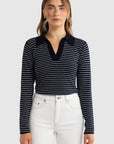 ORTC - Kingston Knit Polo Top - Navy & White