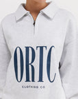 ORTC - Spencer Logo Quarter Zip - White Marle