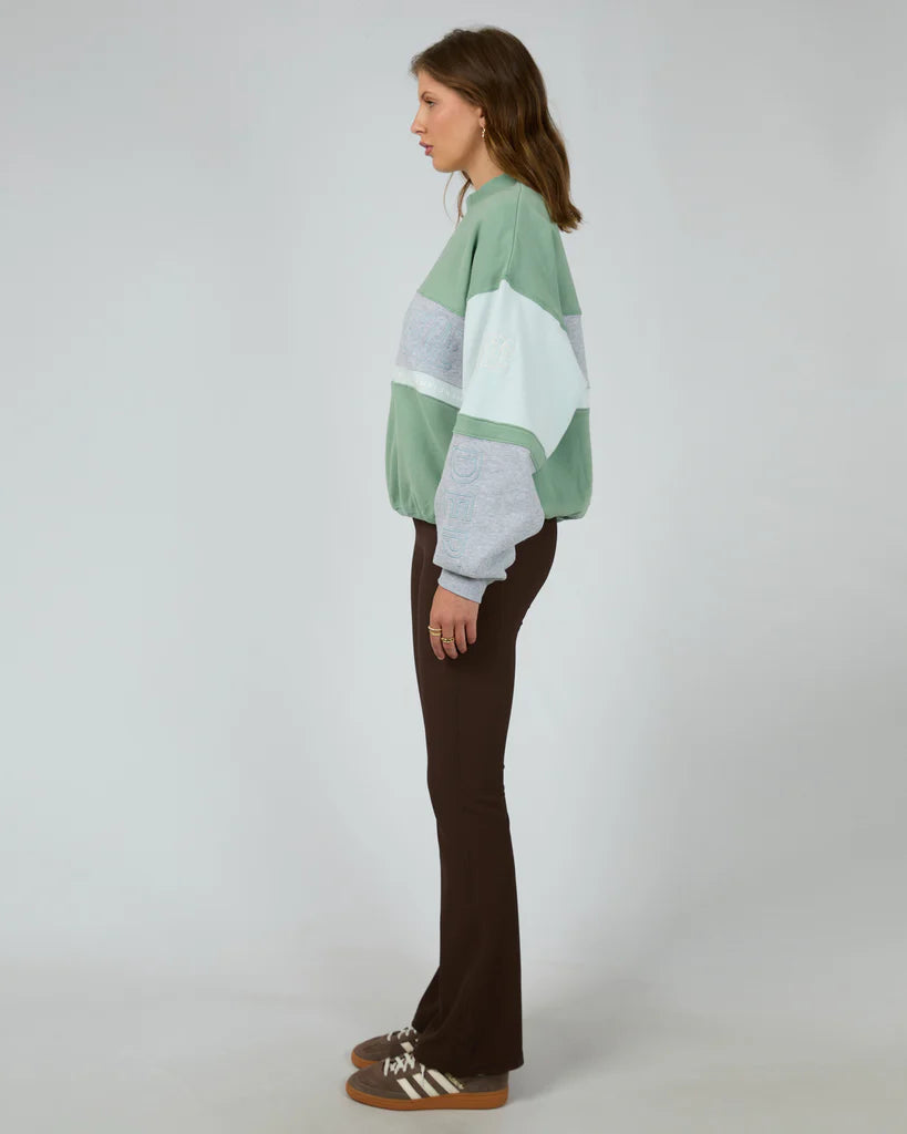 ALL ABOUT EVE - Perfomance Box Crew.  Sage