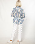EQUINOX - 100% Cotton French Floral Print 3/4 sleeve Shirt