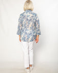 EQUINOX - 100% Cotton French Floral Print 3/4 sleeve Shirt