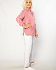 EQUINOX - Half-zip Yarn dyed Stripe Polo Top
