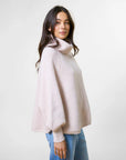STELLA & GEMMA - Polo Neck Poncho Blush