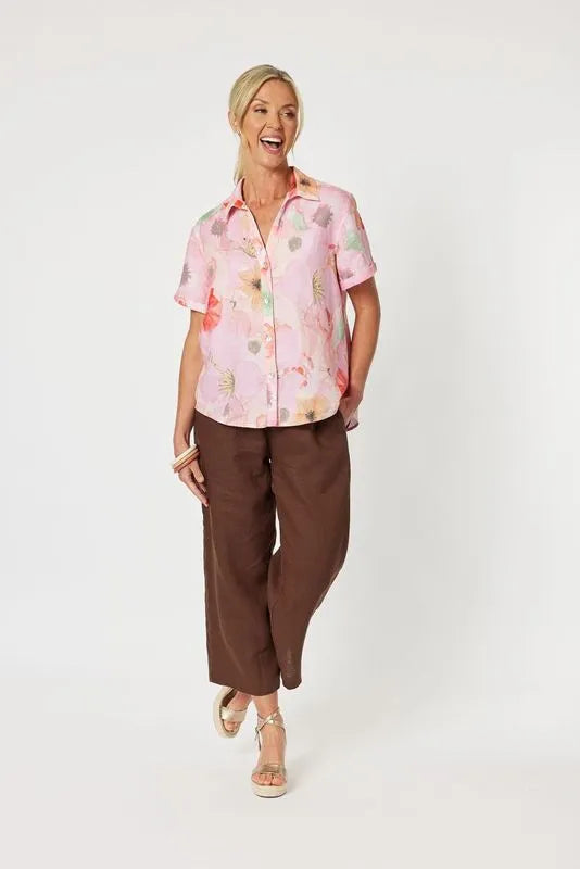 GORDON SMITH-  Brighton Poppy Shirt