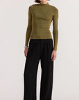 STAPLE THE LABEL- RENEE RIB KNIT TOP