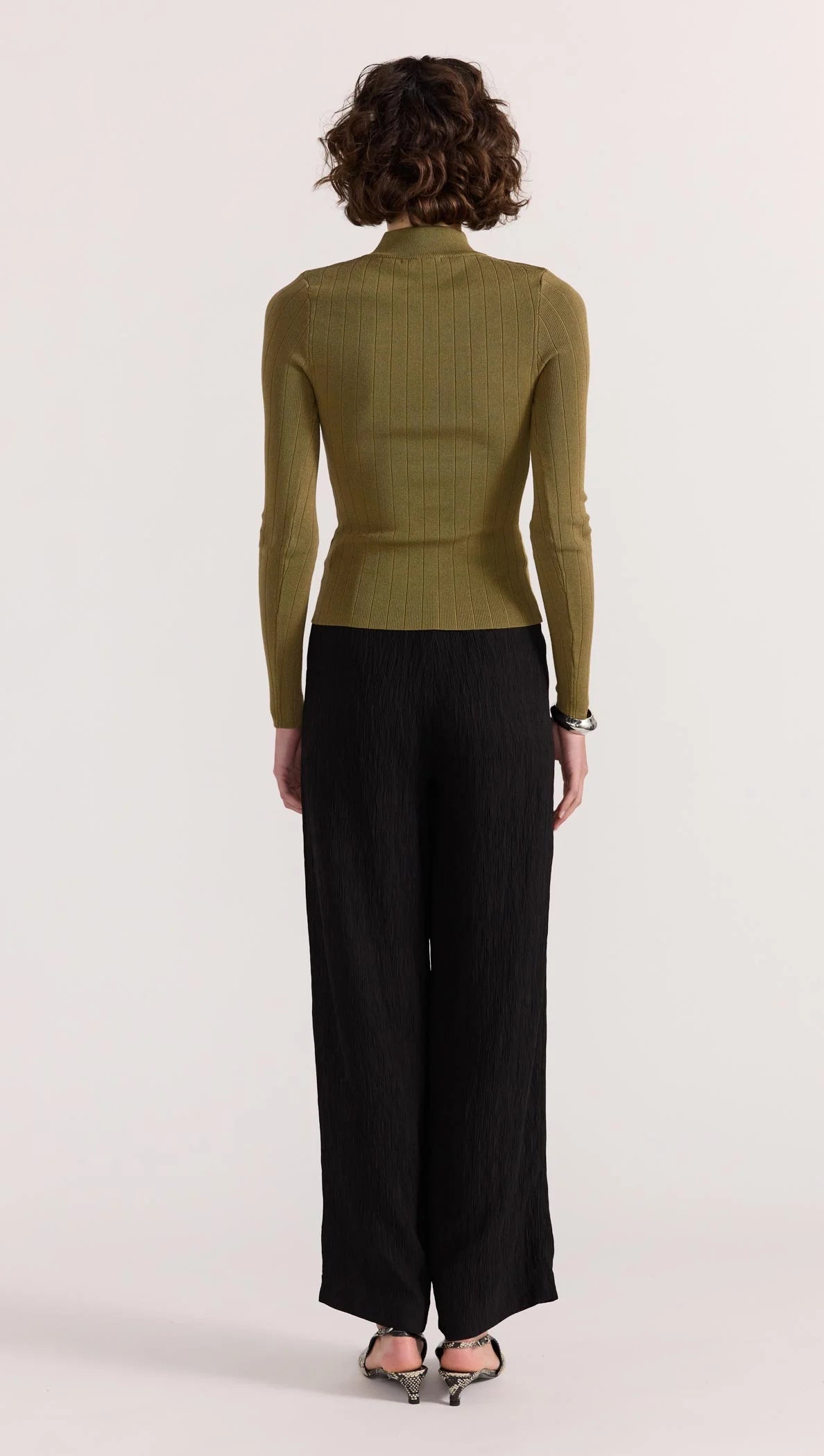 STAPLE THE LABEL- RENEE RIB KNIT TOP