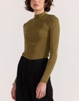 STAPLE THE LABEL- RENEE RIB KNIT TOP