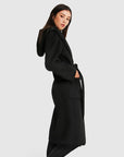 BELLE & BLOOM - Runaway Wool Blend Robe Coat