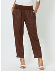 GORDON SMITH-  Sarah Linen Pleat Hem Pant. Koko