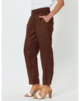 GORDON SMITH-  Sarah Linen Pleat Hem Pant. Koko