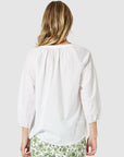 GORDON SMITH - Coastal Embroidery Top - White