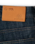 Taylor Stitch Stetson Democratic Jean in Green Cast Salvage Natural Indigo