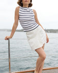 STAPLE THE LABEL-   Amari Denim Wrap Skirt
