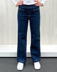 THREADZ - Maddy High Rise Wide Leg Jean - Denim