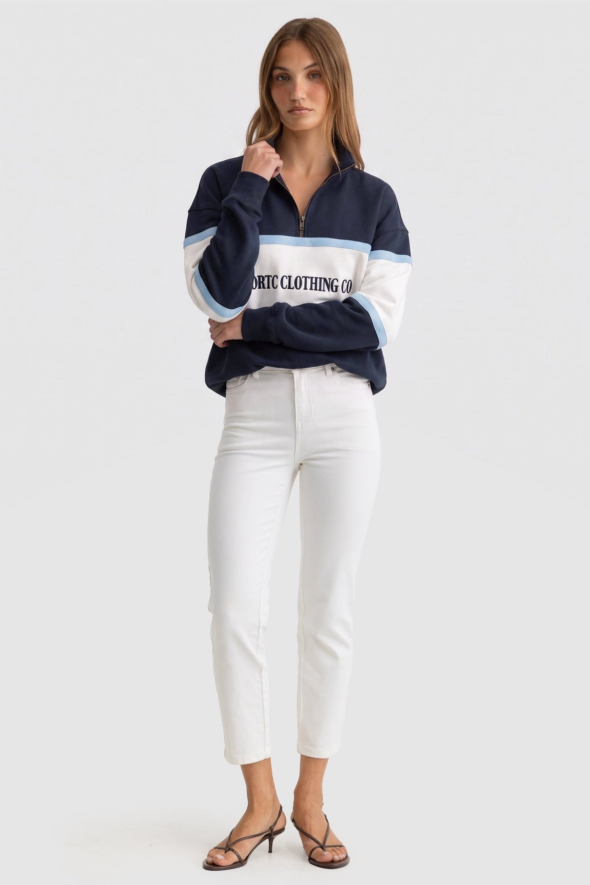 ORTC - Heritage Panel Quarter Zip - Navy