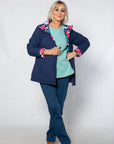 EQUINOX - Reversible Hooded Jacket - Pink/Navy