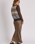 ELLIS AND DEWEY - Knit Vest - Black Motif