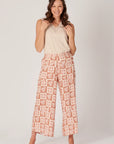 ELLIS AND DEWEY-  PATTERNED PANTS