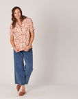 ELLIS AND DEWEY- Patterned Short Sleeved Shirt.