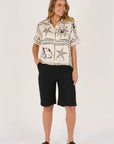 ELLIS AND DEWEY - BOXY SHIRT - SAND SHELL
