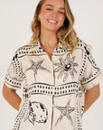 ELLIS AND DEWEY - BOXY SHIRT - SAND SHELL