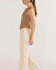 STAPLE THE LABEL- BAXTER STRAIGHT LEG JEANS- ECRU