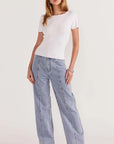 STAPLE THE LABEL-   Jude Knit Tee. Creamy White