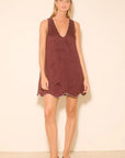 MON RENN - Aleria Dress. Plum