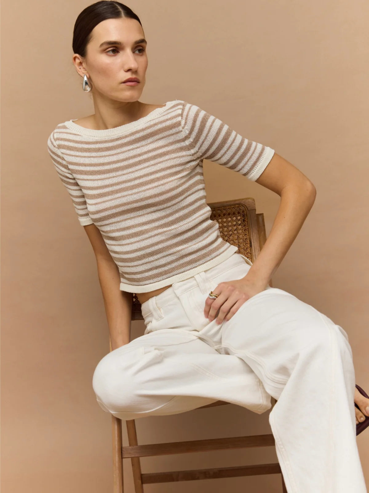 STAPLE THE LABEL - Echo Stripe Knit Tee