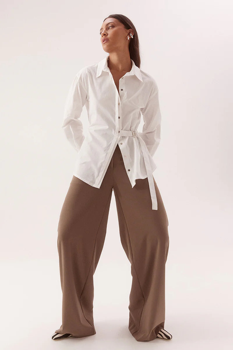 SOVERE - Blume Shirt - Chalk