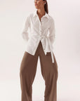 SOVERE - Blume Shirt - Chalk