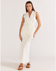 STAPLE THE LABEL-  Women's Mira Sleeveless Blazer - White