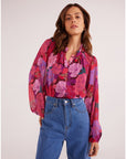 MINK PINK-   Lexie Long Sleeve Blouse