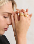 18K Gold Plated Daily Stacker Rings 3set
