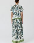POL - Linne Silk Top - Linne Border Print