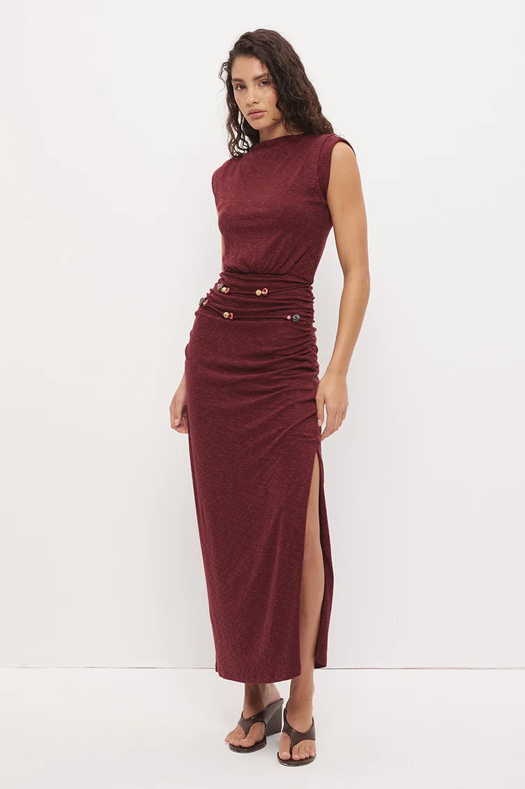 MON RENN -  Hadley Dress - Sangria