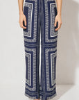 MON RENN - Serafina Pant Navy Base Cream