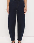 MON RENN -  Cora Denim Barrel Jean - Ink Blue